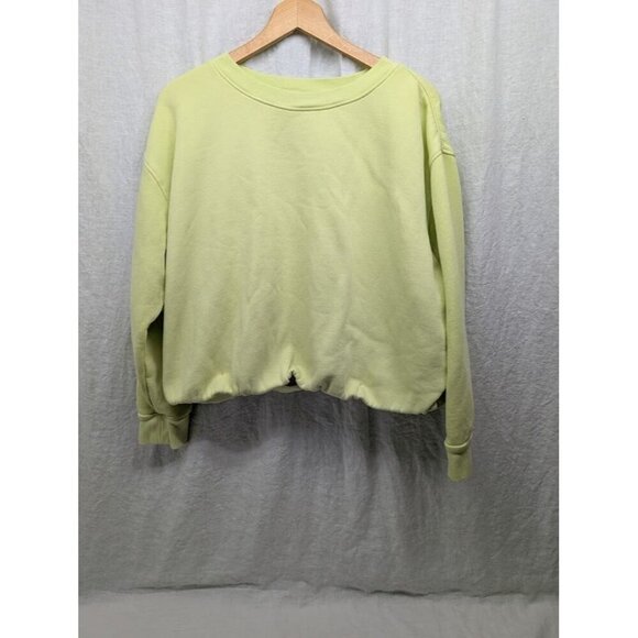 Universal Thread Tops - Universal Thread women's XL neon yellow cropped long sleeve sweatshirt E6